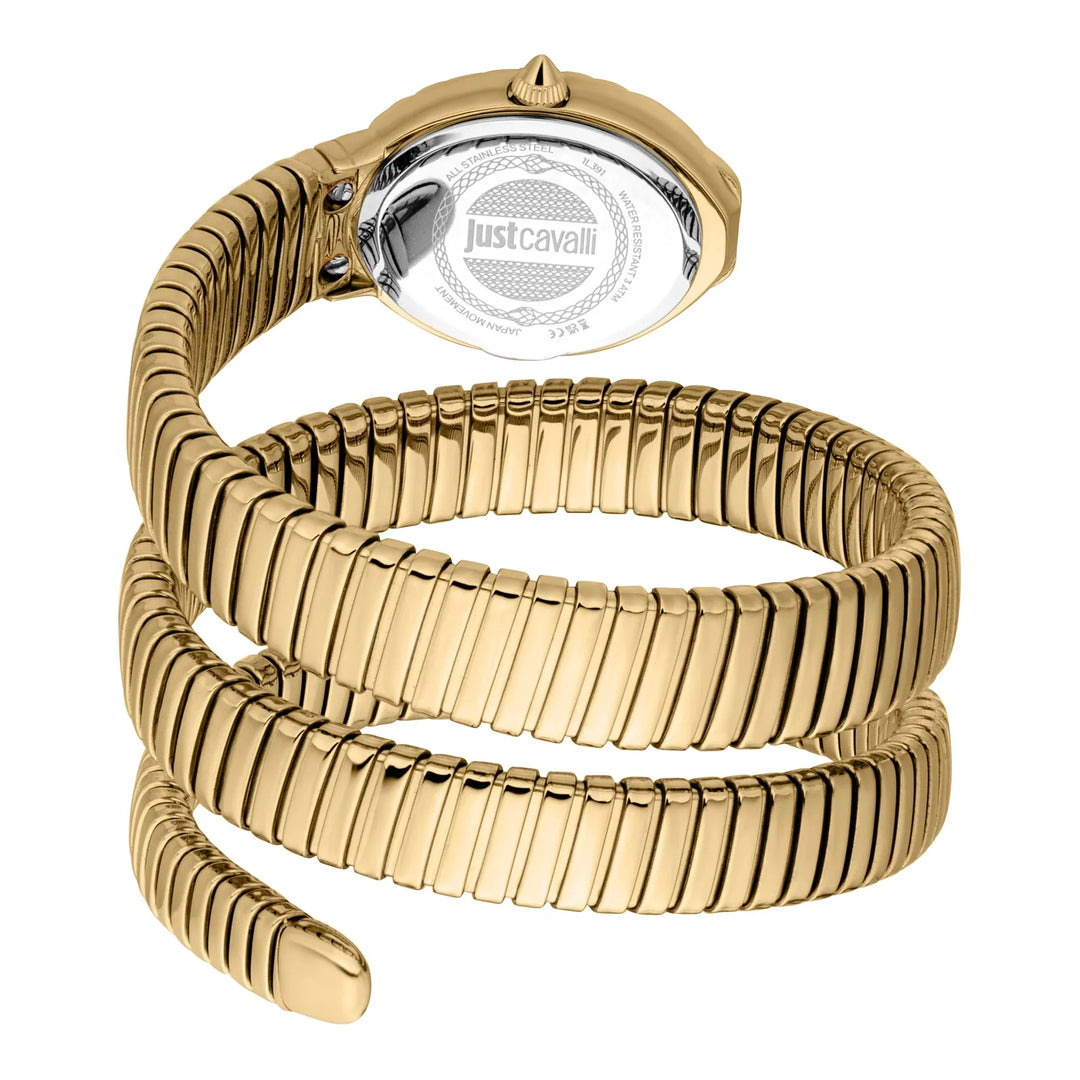 Just Cavalli Signature Snake Sognia Yellow Gold Champagne
