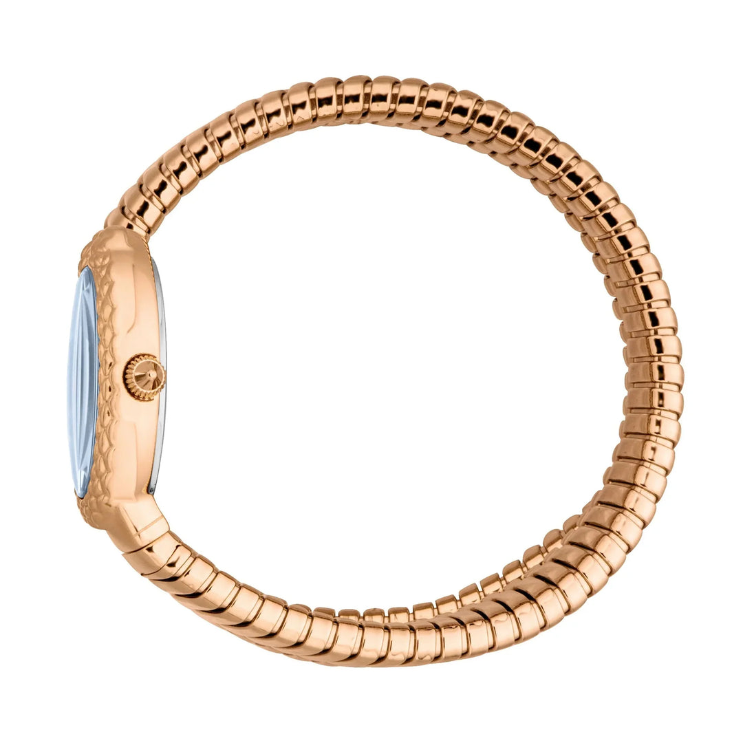 Just Cavalli Signature Snake Sognia Rose Gold Blue