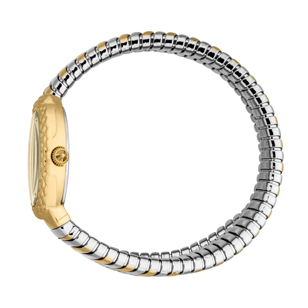 Just Cavalli Signature Snake Sognia Silver Yellow Gold Champagne
