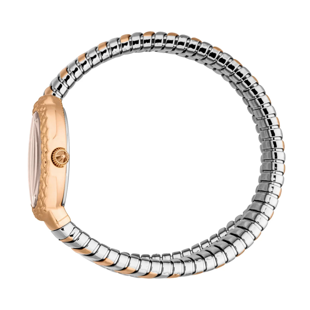 Just Cavalli Signature Snake Sognia Silver Rose Gold