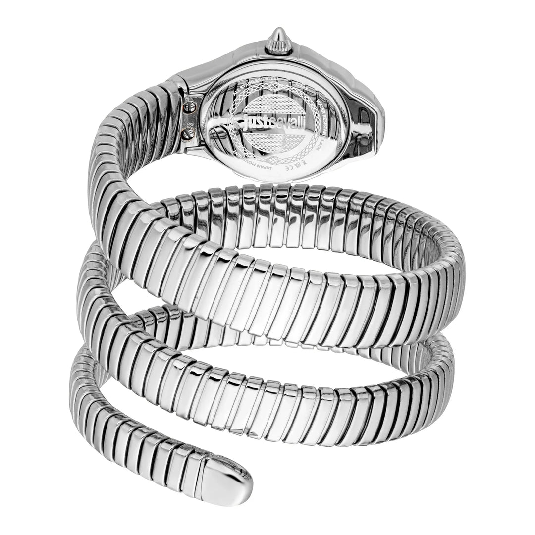 Just Cavalli Signature Snake Amanta Silver Blue
