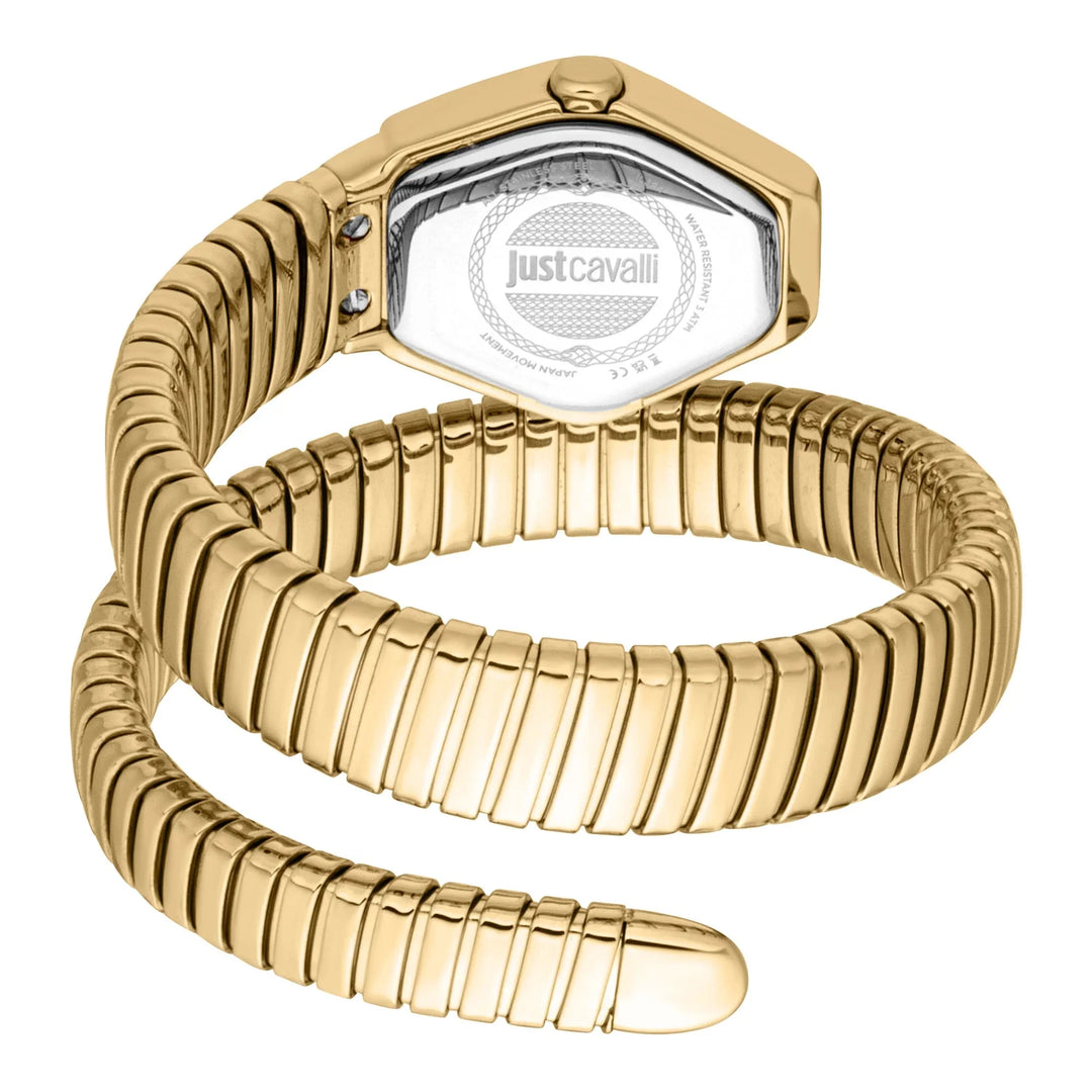 Just Cavalli Signature Snake Splora Yellow Gold Champagne