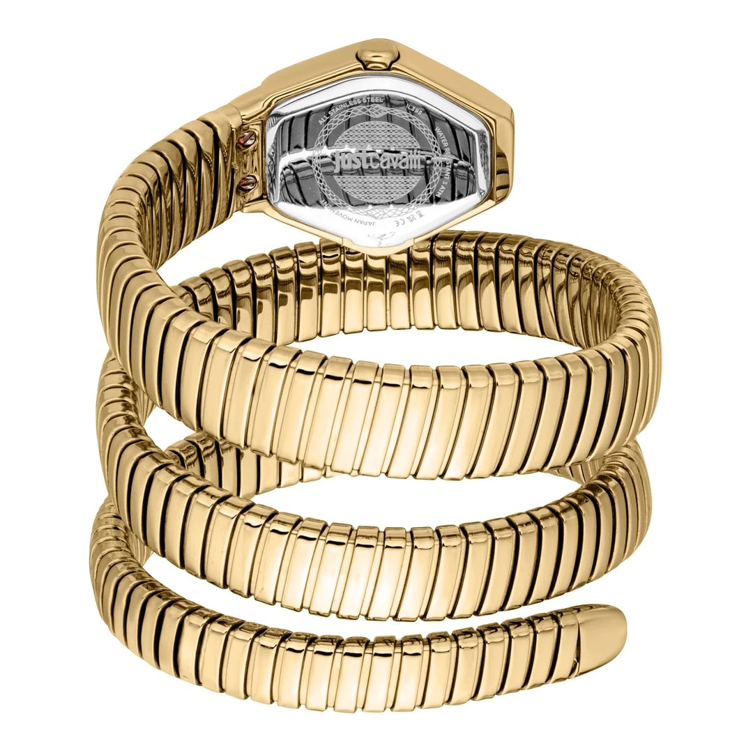 Just Cavalli Signature Snake Romina Yellow Gold Silver