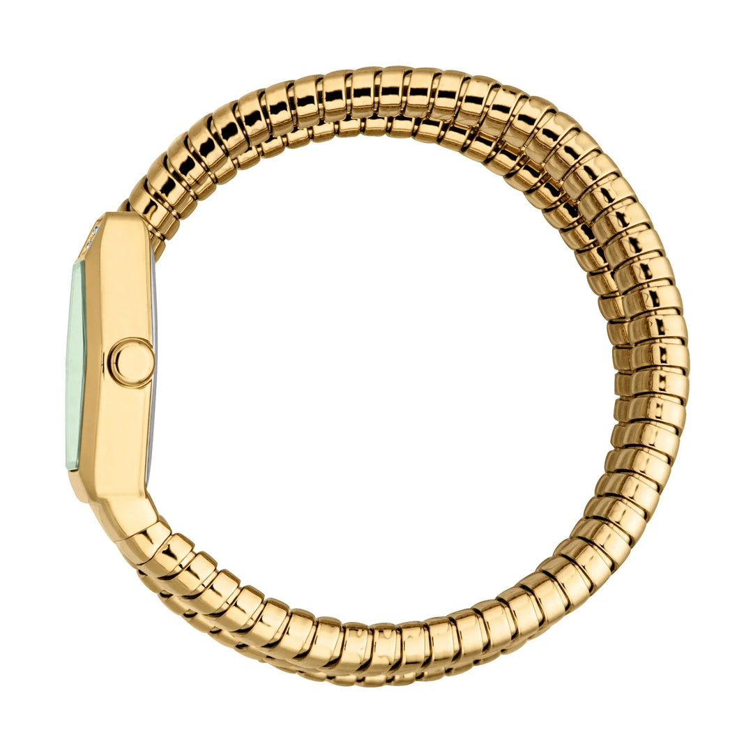 Just Cavalli Signature Snake Romina Yellow Gold Green