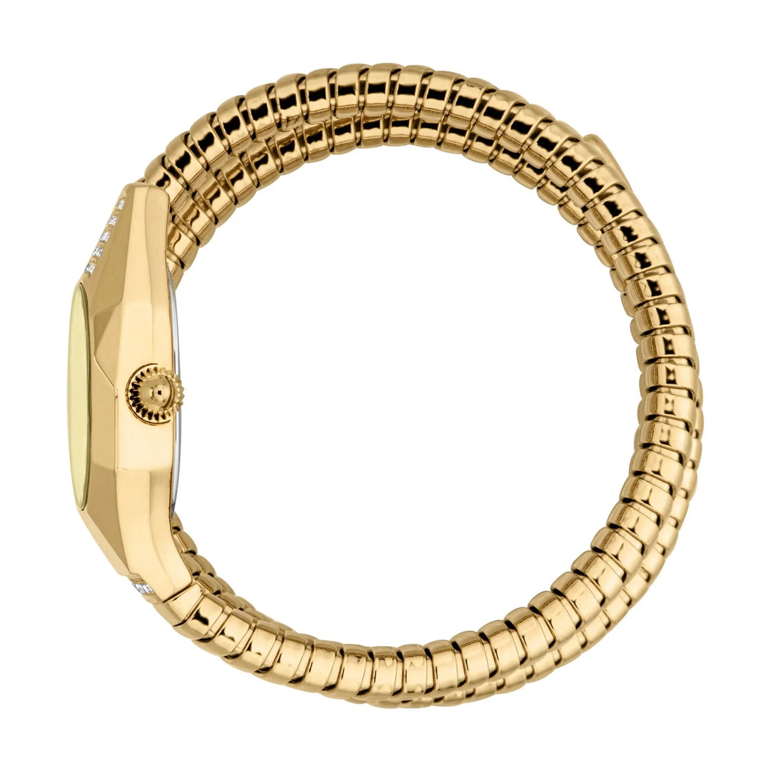 Just Cavalli Signature Snake Lunara Yellow Gold Champagne