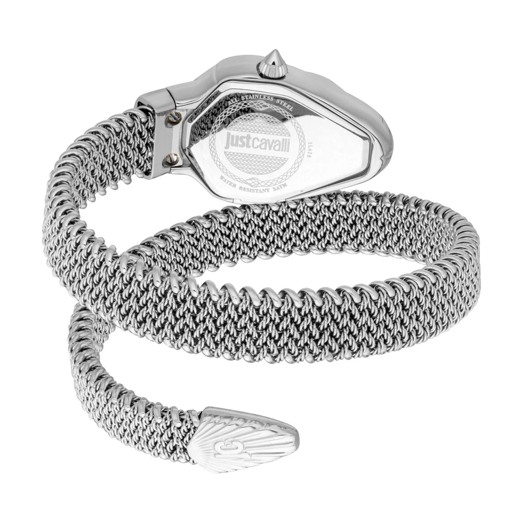 Just Cavalli Signature Snake Fiamma Silver