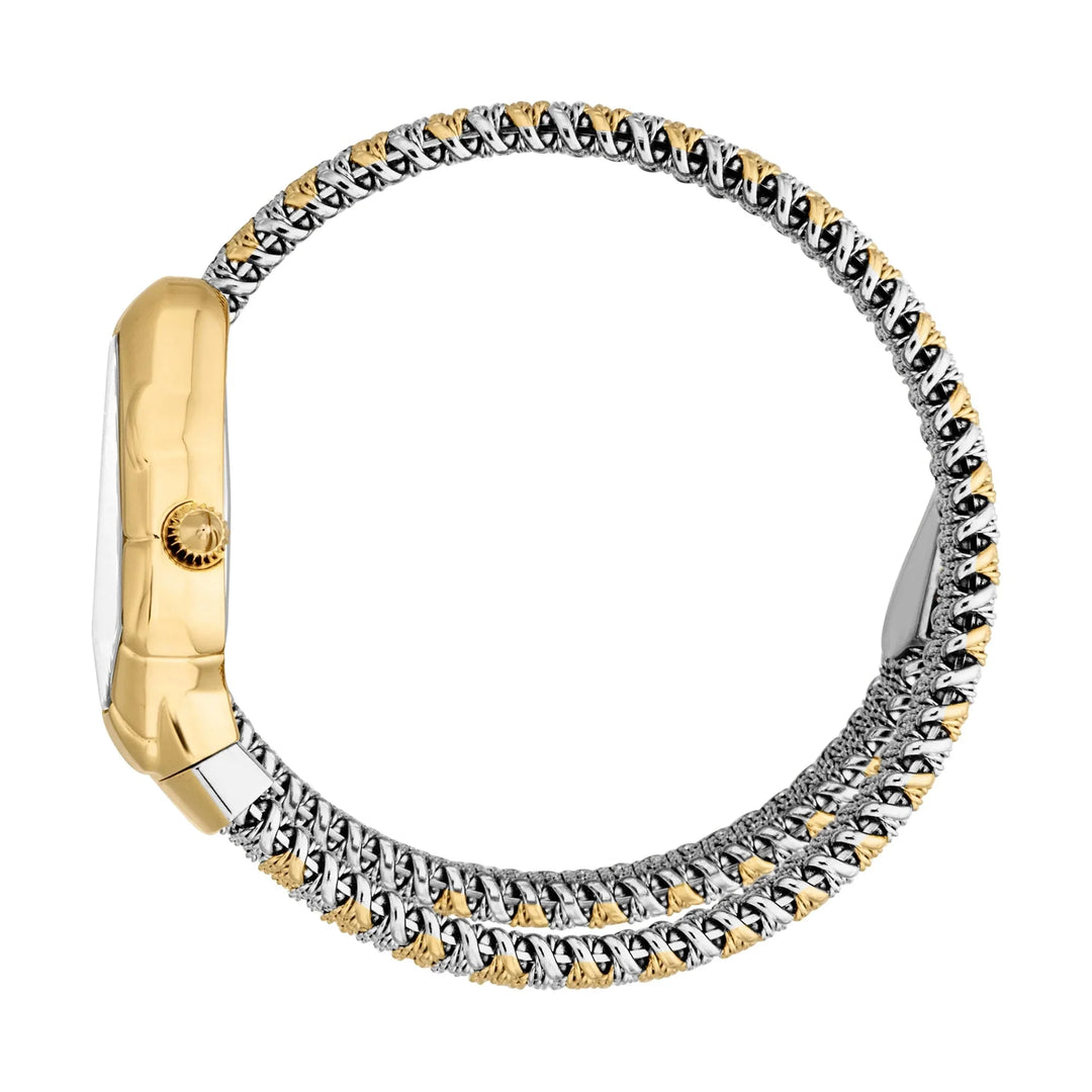 Just Cavalli Signature Snake Fiamma Silver Yellow Gold