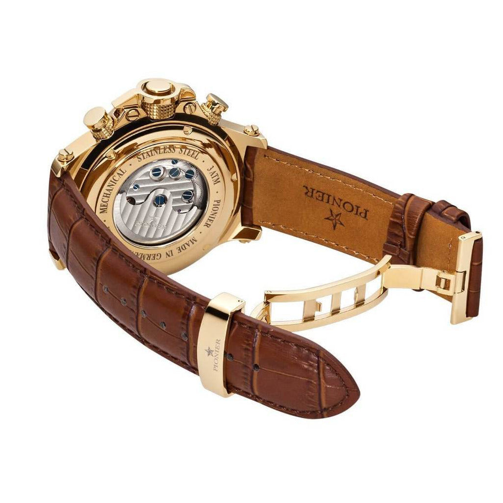 TUFINA GERMANY NEW YORK DIAMONDS PIONIER GOLD | BROWN Watch