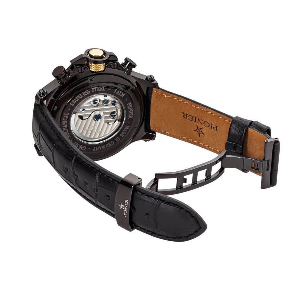 TUFINA GERMANY NEW YORK DIAMONDS PIONIER BLACK | GOLD Watch