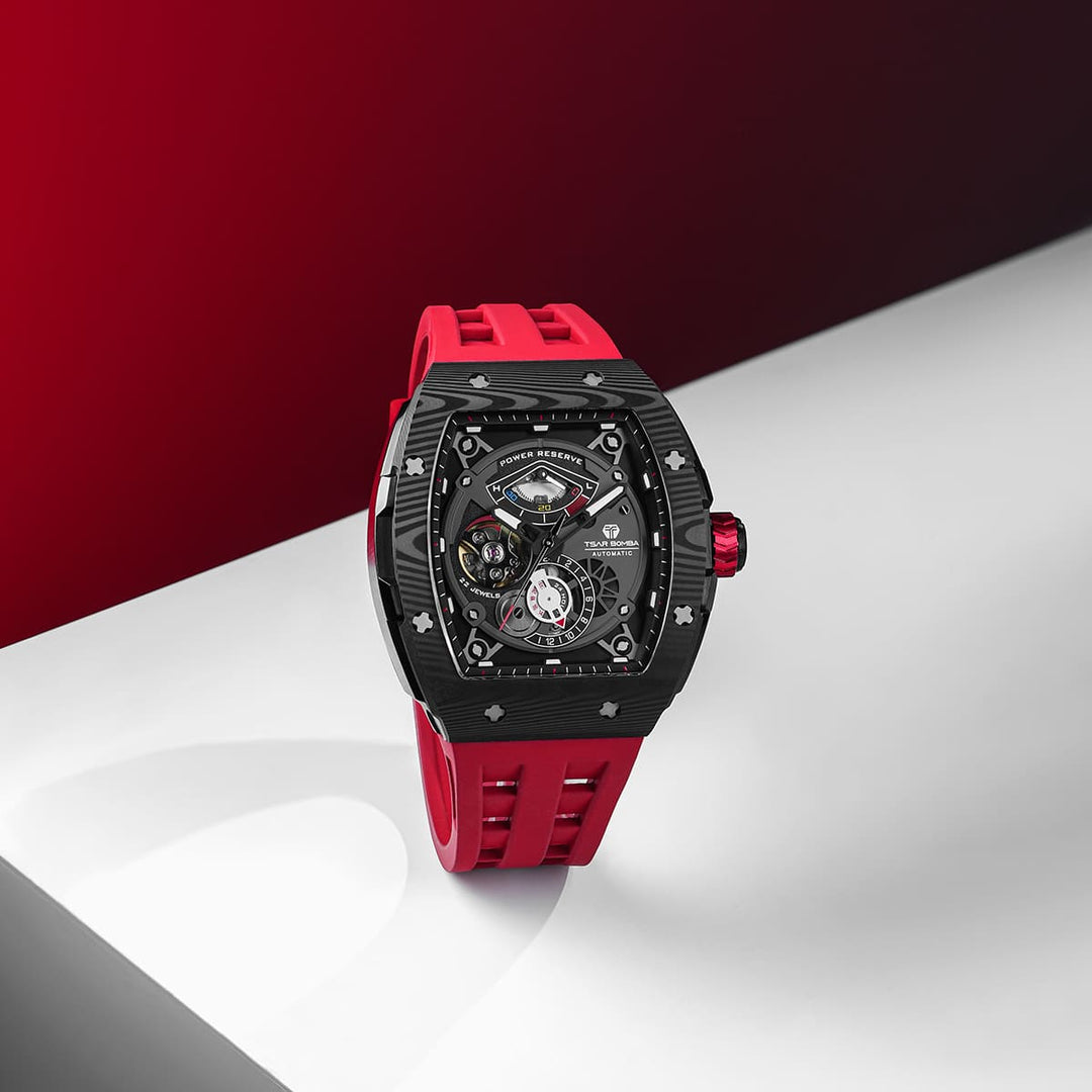 TSAR BOMBA Elemental-Carbon Fiber Automatic Watch TB8210CF