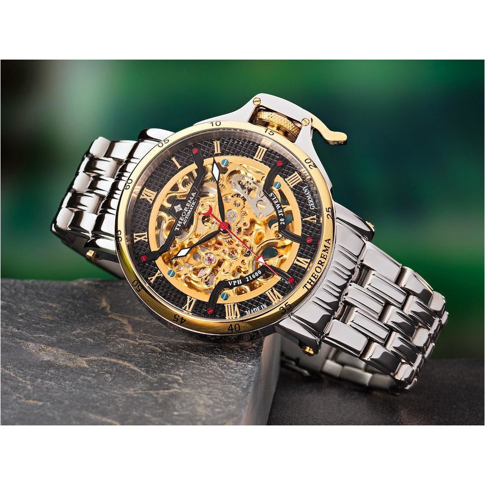 TUFINA GERMANY MADRID THEOREMA STEEL | SILVER BLACK GOLD Watch