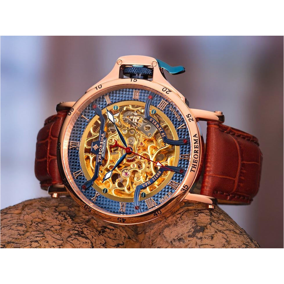 TUFINA GERMANY MADRID THEOREMA ROSE GOLD | BROWN Watch