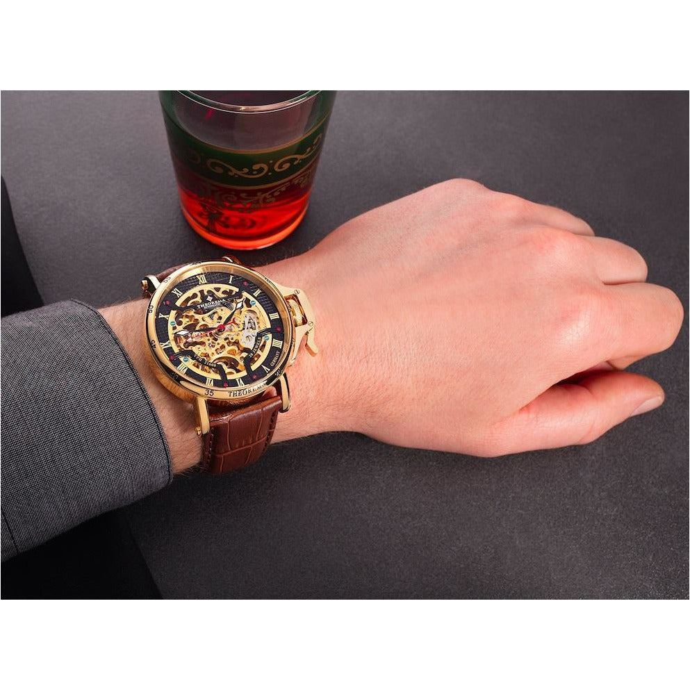 TUFINA GERMANY MADRID THEOREMA GOLD | BROWN Watch
