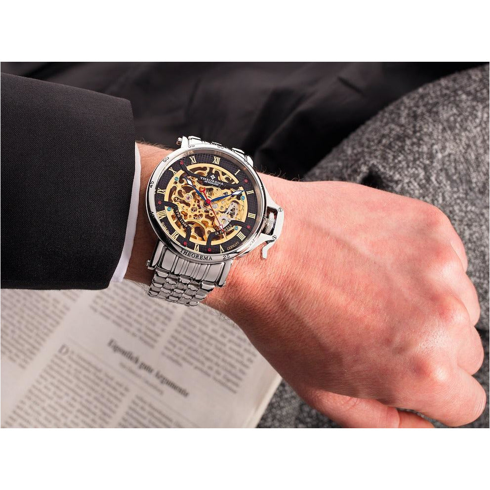 TUFINA GERMANY MADRID THEOREMA STEEL | SILVER BLACK Watch