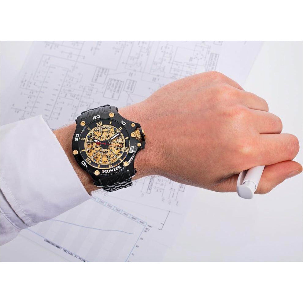 TUFINA GERMANY BARCELONA PIONIER BLACK | GOLD Watch