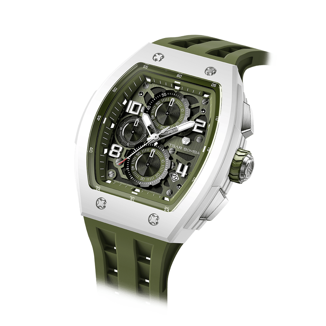 TSAR BOMBA Elemental– Bioceramic Date TB8224B Quartz