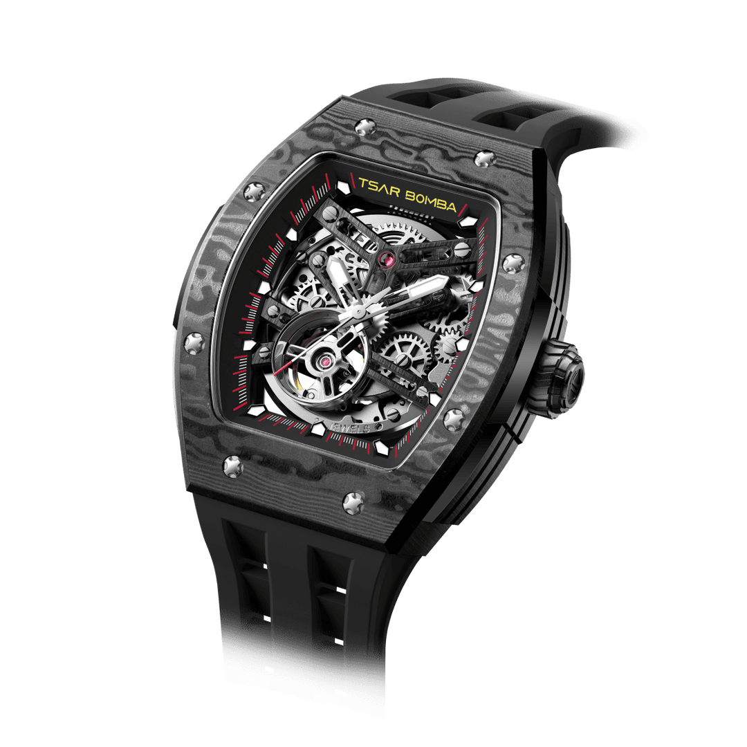 TSAR BOMBA Elemental-Carbon Fiber Automatic Watch TB8228CF