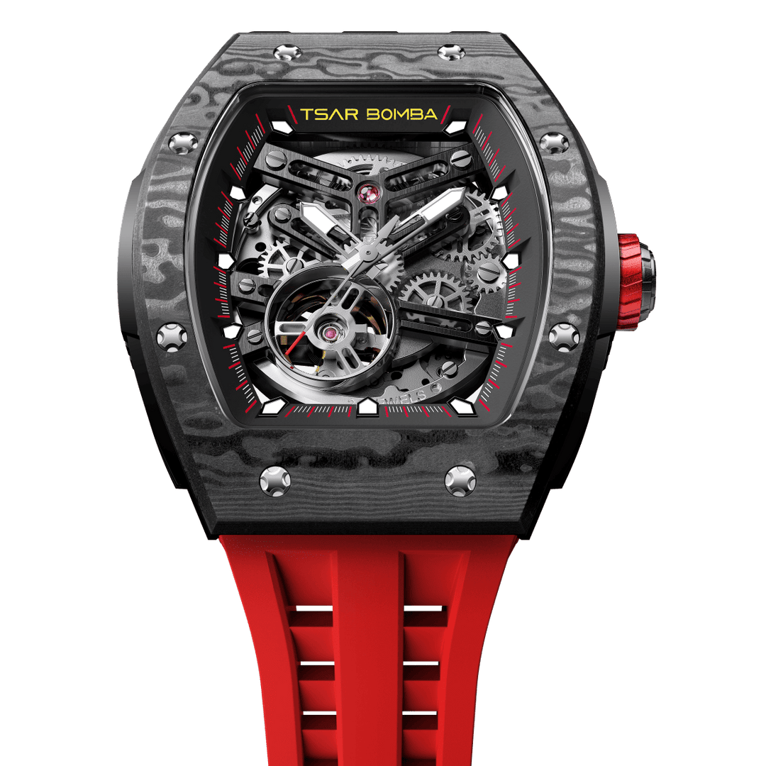 TSAR BOMBA Elemental-Carbon Fiber Automatic Watch TB8228CF
