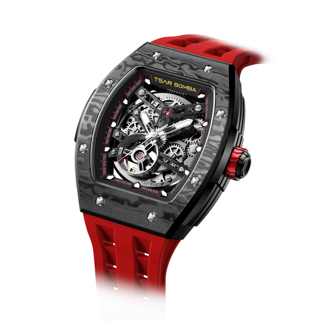 TSAR BOMBA Elemental-Carbon Fiber Automatic Watch TB8228CF