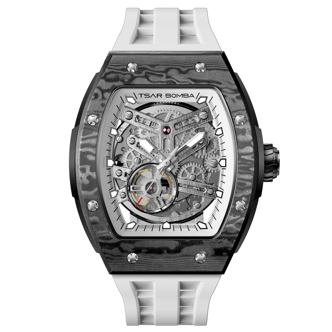 TSAR BOMBA Elemental-Carbon Fiber Automatic Watch TB8228CF