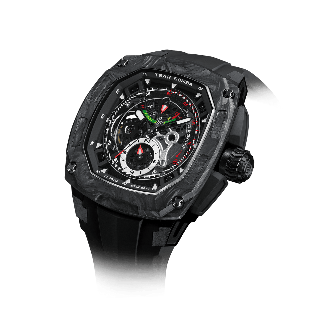 TSAR BOMBA Dark Matter 2 Carbon Fiber -Interchangeable Automatic Watch