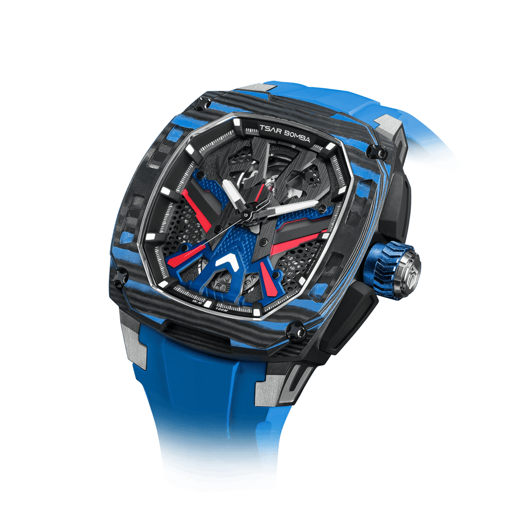 TSAR BOMBA Dark Matter 3 Carbon Fiber -Interchangeable Automatic Watch