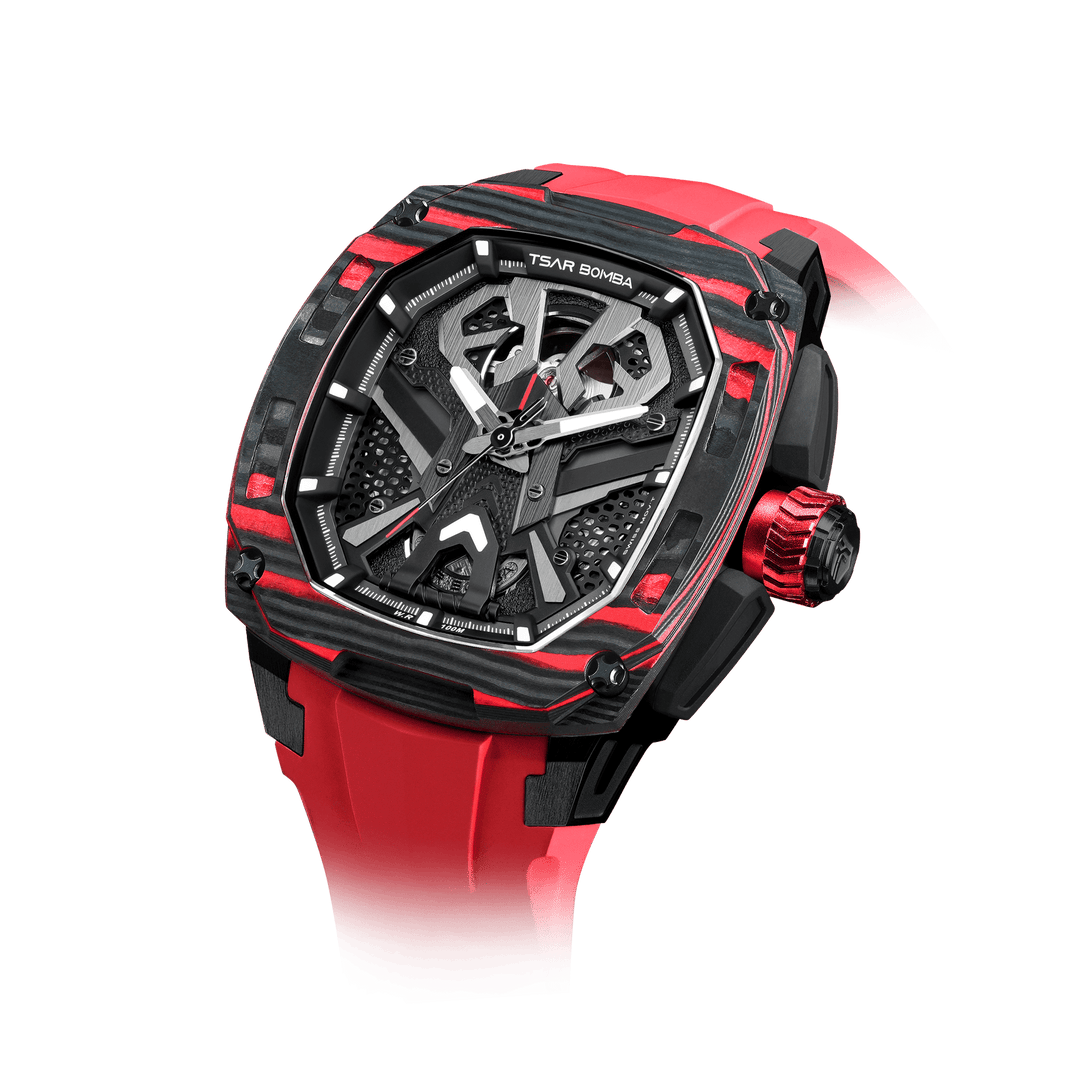 TSAR BOMBA Dark Matter 3 Carbon Fiber -Interchangeable Automatic Watch
