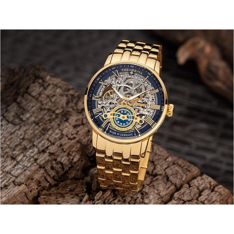 TUFINA GERMANY OSLO THEOREMA STEEL GOLD | BLUE Watch