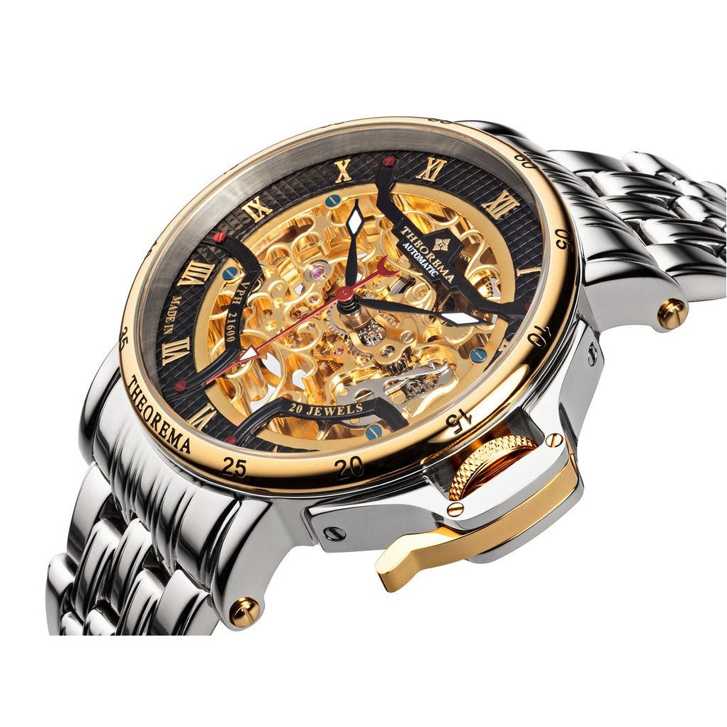 TUFINA GERMANY MADRID THEOREMA STEEL | SILVER BLACK GOLD Watch