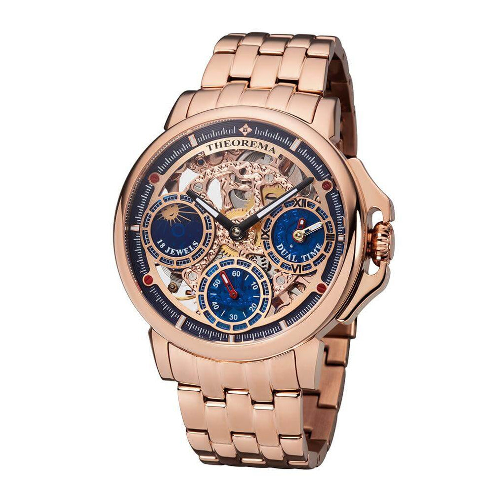 TUFINA GERMANY BEUNOS AIRES THEOREMA DUAL TIME ROSE GOLD Watch
