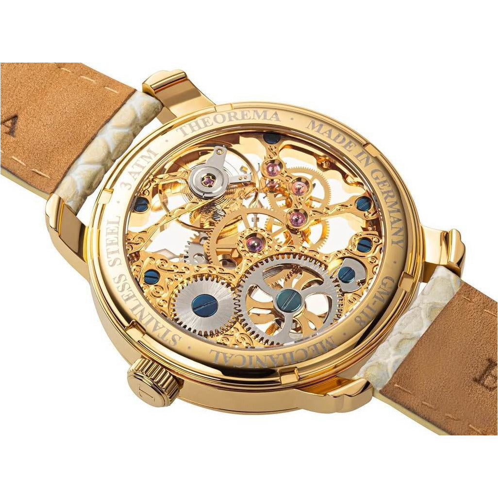 TUFINA GERMANY VENEZIA THEOREMA FULL SKELETON GOLD | BEIGE Watch