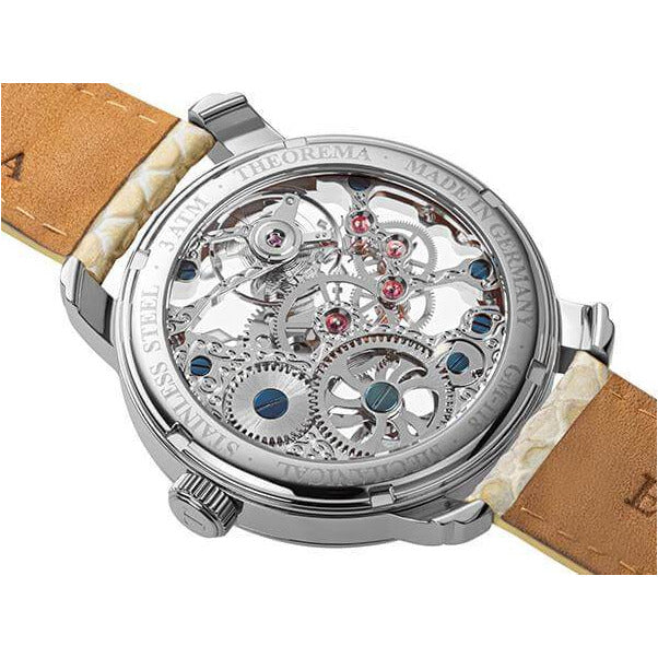 TUFINA GERMANY VENEZIA THEOREMA FULL SKELETON SILVER | BEIGE Watch