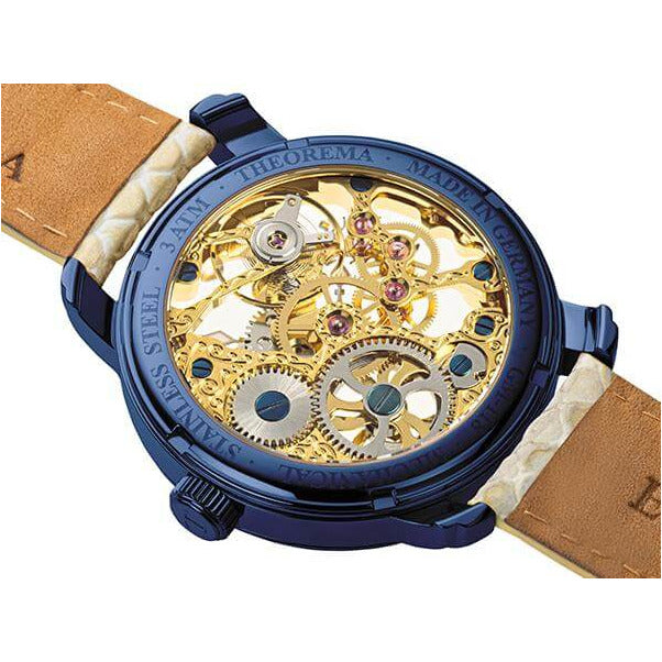 TUFINA GERMANY VENEZIA THEOREMA FULL SKELETON BLUE | BEIGE Watch