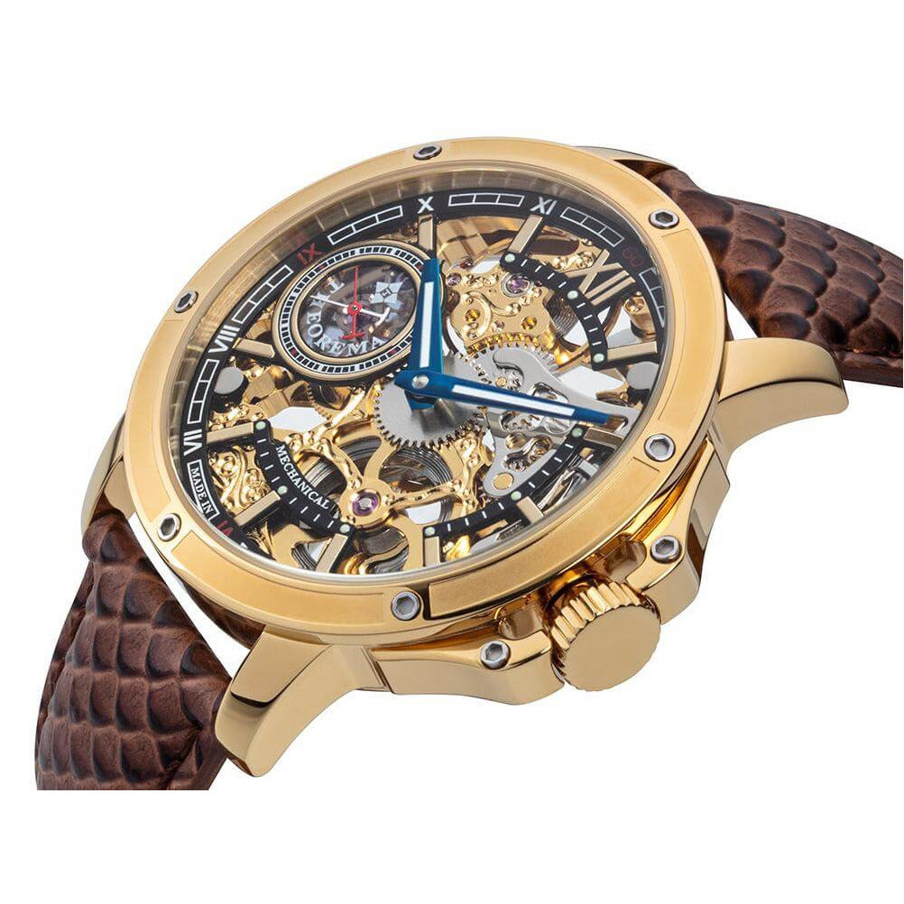 TUFINA GERMANY LAGOS THEOREMA GOLD | BROWN Watch
