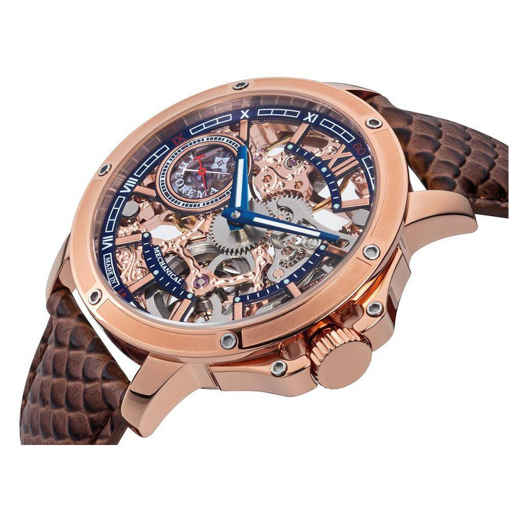 TUFINA GERMANY LAGOS THEOREMA ROSE GOLD | BROWN Watch