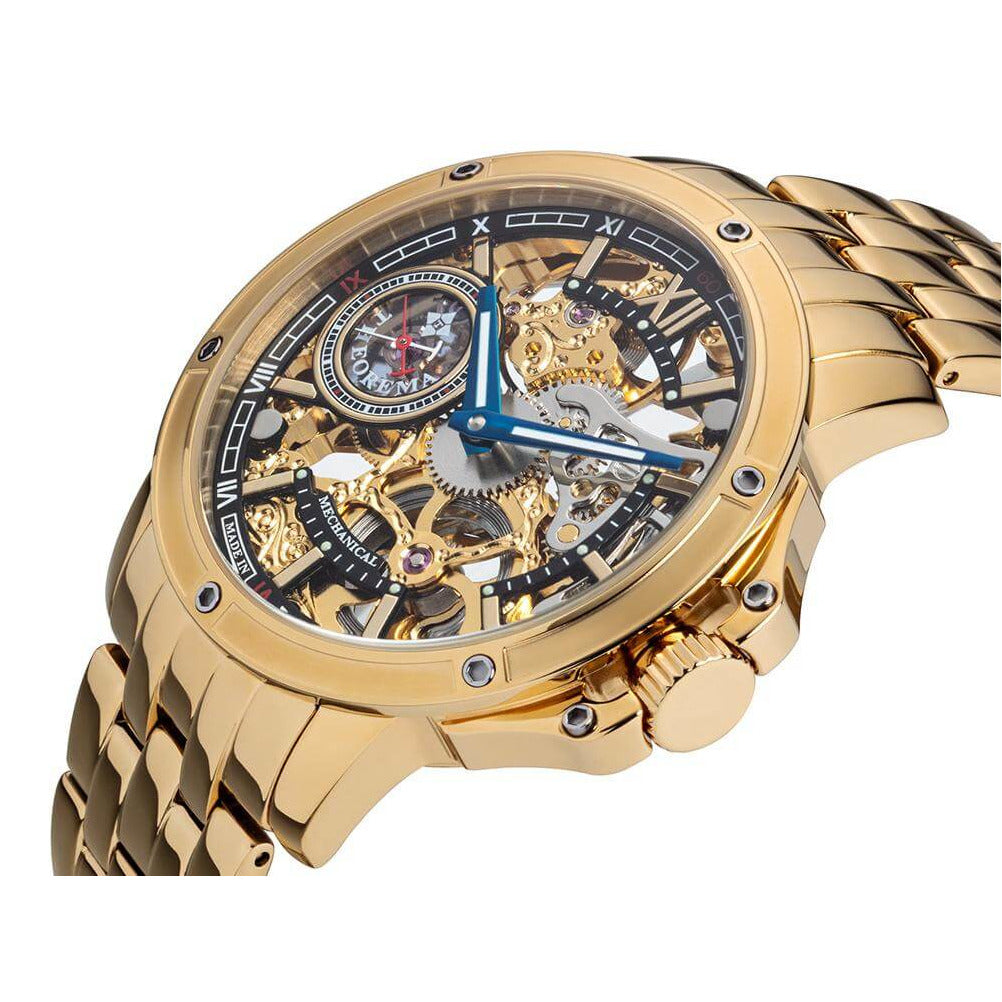TUFINA GERMANY LAGOS THEOREMA STEEL GOLD | BLACK Watch