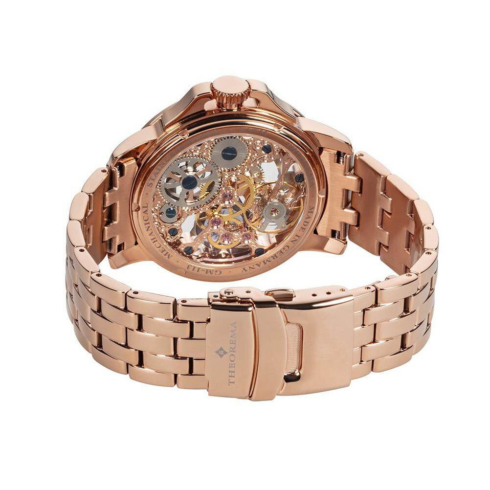 TUFINA GERMANY LAGOS THEOREMA STEEL ROSE GOLD | BLUE Watch