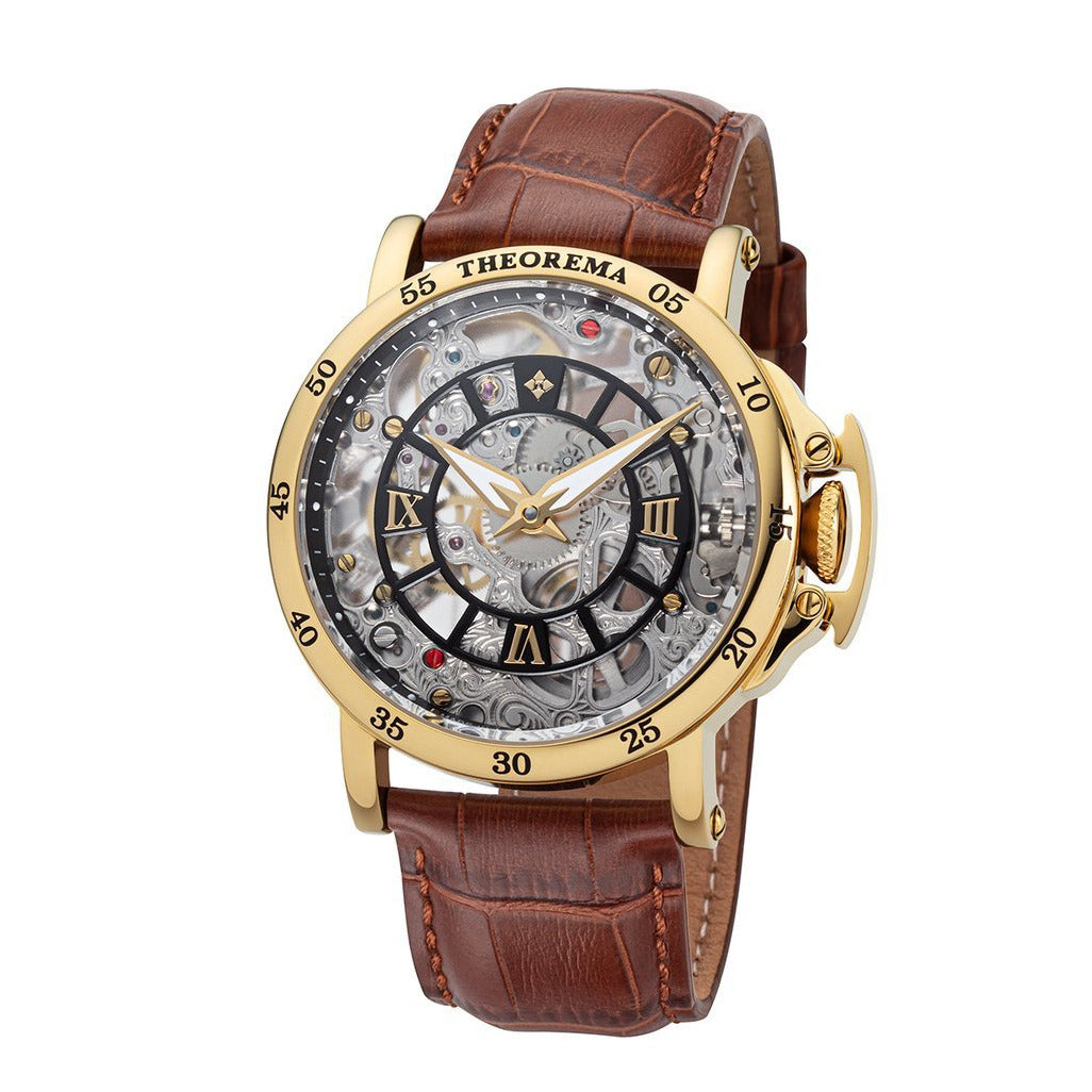 TUFINA GERMANY SAHARA THEOREMA GOLD | BROWN Watch