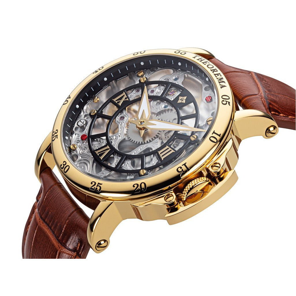TUFINA GERMANY SAHARA THEOREMA GOLD | BROWN Watch