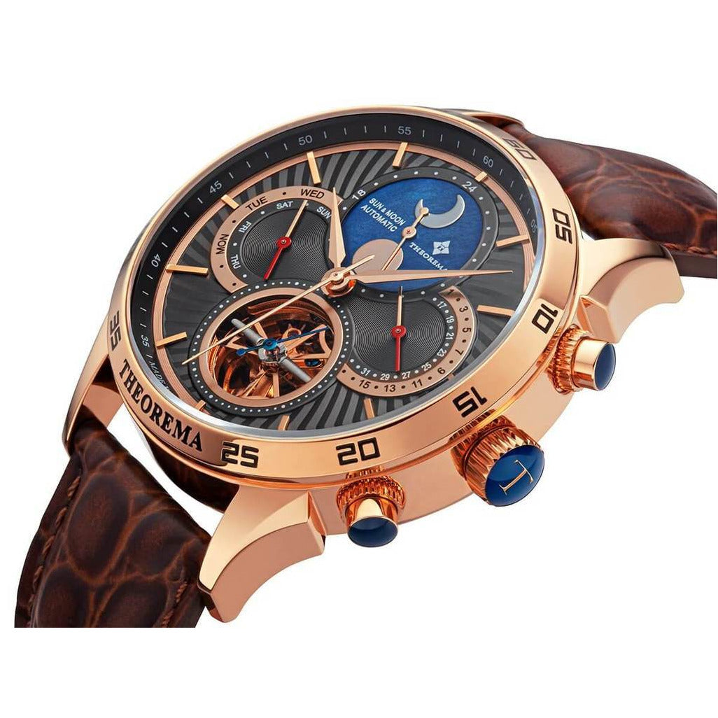 TUFINA GERMANY KINGSTON THEOREMA ROSE GOLD | BROWN Watch