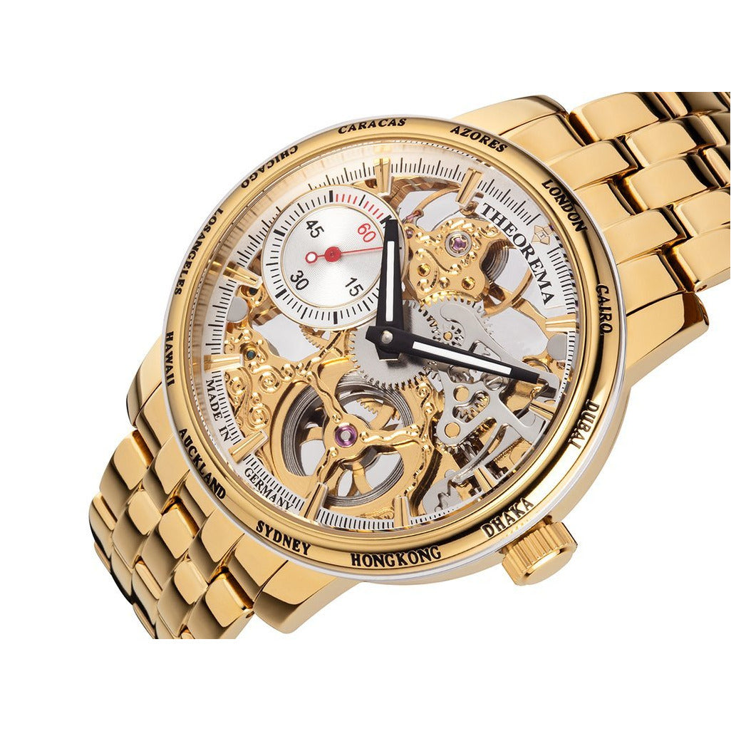 TUFINA GERMANY TORONTO THEOREMA STEEL GOLD | WHITE Watch