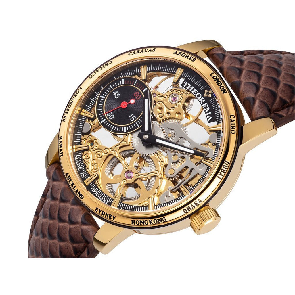 TUFINA GERMANY TORONTO THEOREMA GOLD | BROWN Watch