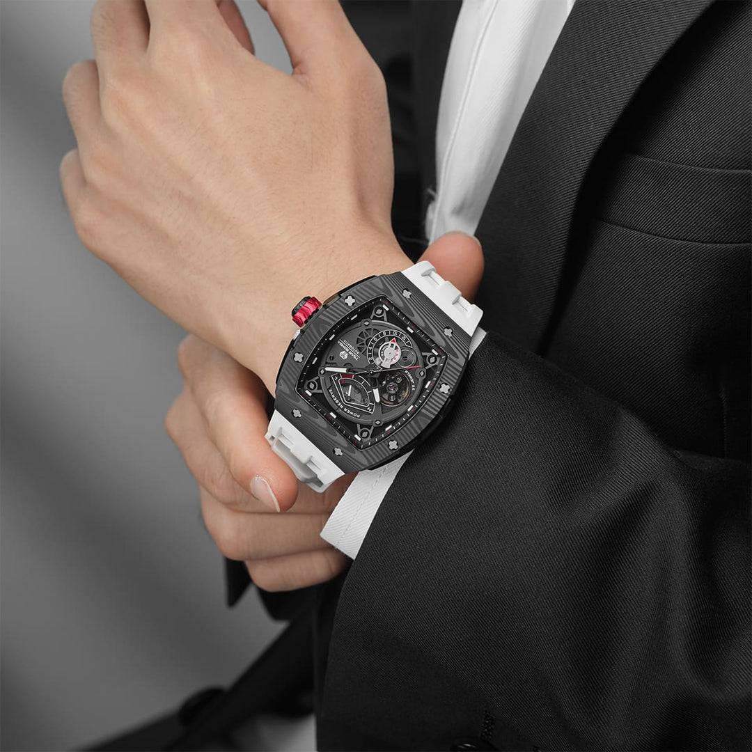 TSAR BOMBA Elemental-Carbon Fiber Automatic Watch TB8210CF