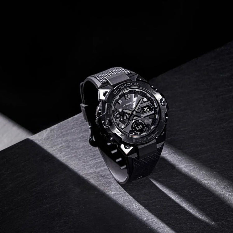 CASIO Men's G-Shock G-STEEL Carbon Tough Solar Watch GST-B400BB-1AER image 1