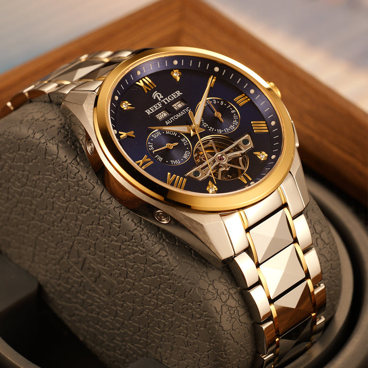 Reef Tiger Men's Classic Motion Day Date Automatic Watch RGA8235 image 5
