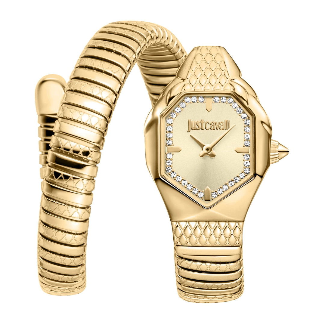 Just Cavalli Signature Snake Aria Yellow Gold Champagne image 0