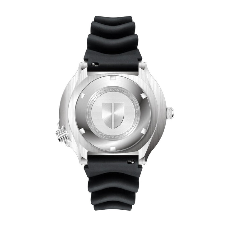 RIEDENSCHILD PRECISION INSRUMENTS GERMANY Divers Taucheruhr 1000m Helium Valve Watch Silver/Black image 6
