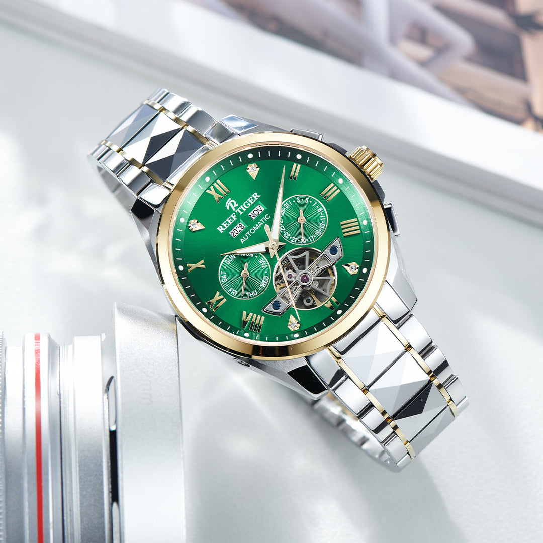 Reef Tiger Men's Classic Motion Day Date Automatic Watch RGA8235 image 4