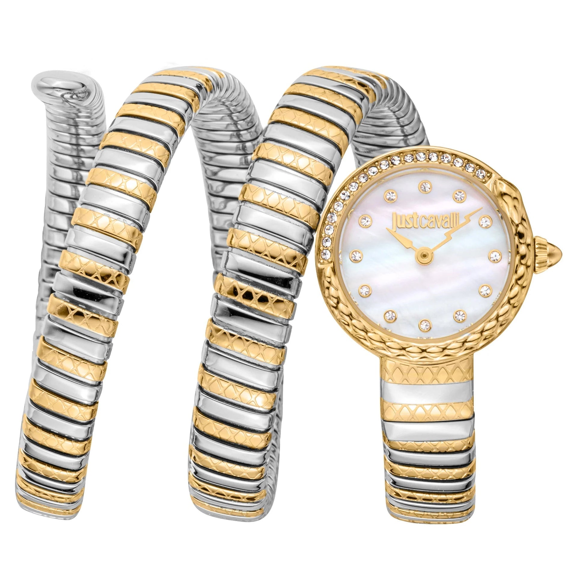 Just Cavalli Signature Snake Enchanting Two Tones YG MOP image 0