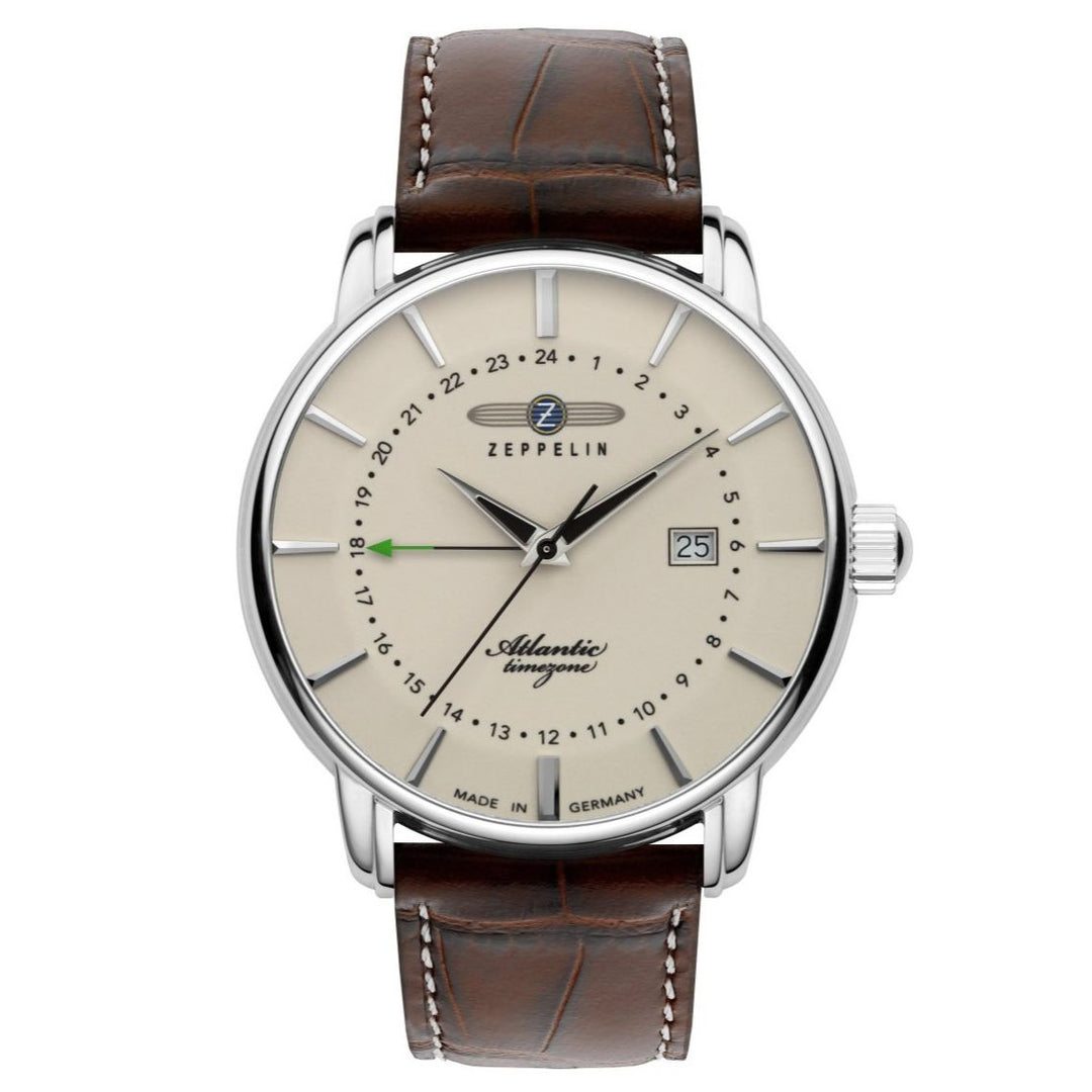 ZEPPELIN Men's Atlantic Dual Time Watch Night Glow 84425 image 0